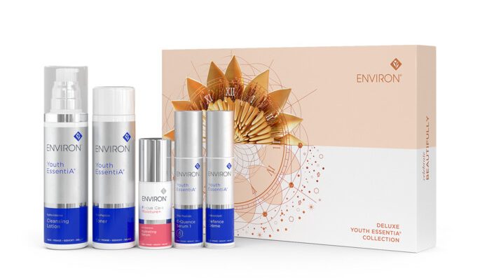 Environ Festive Kit containing Youth Essentia products and Free HA Intensive Hydrating SerumSerum